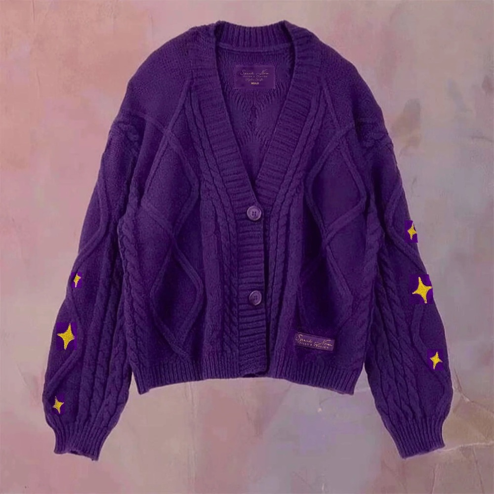 Taylor Swift Taylor’s Version Speak Now Purple Cardigan Sz XS/S